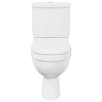 Toilette mit Spülkasten Weiß