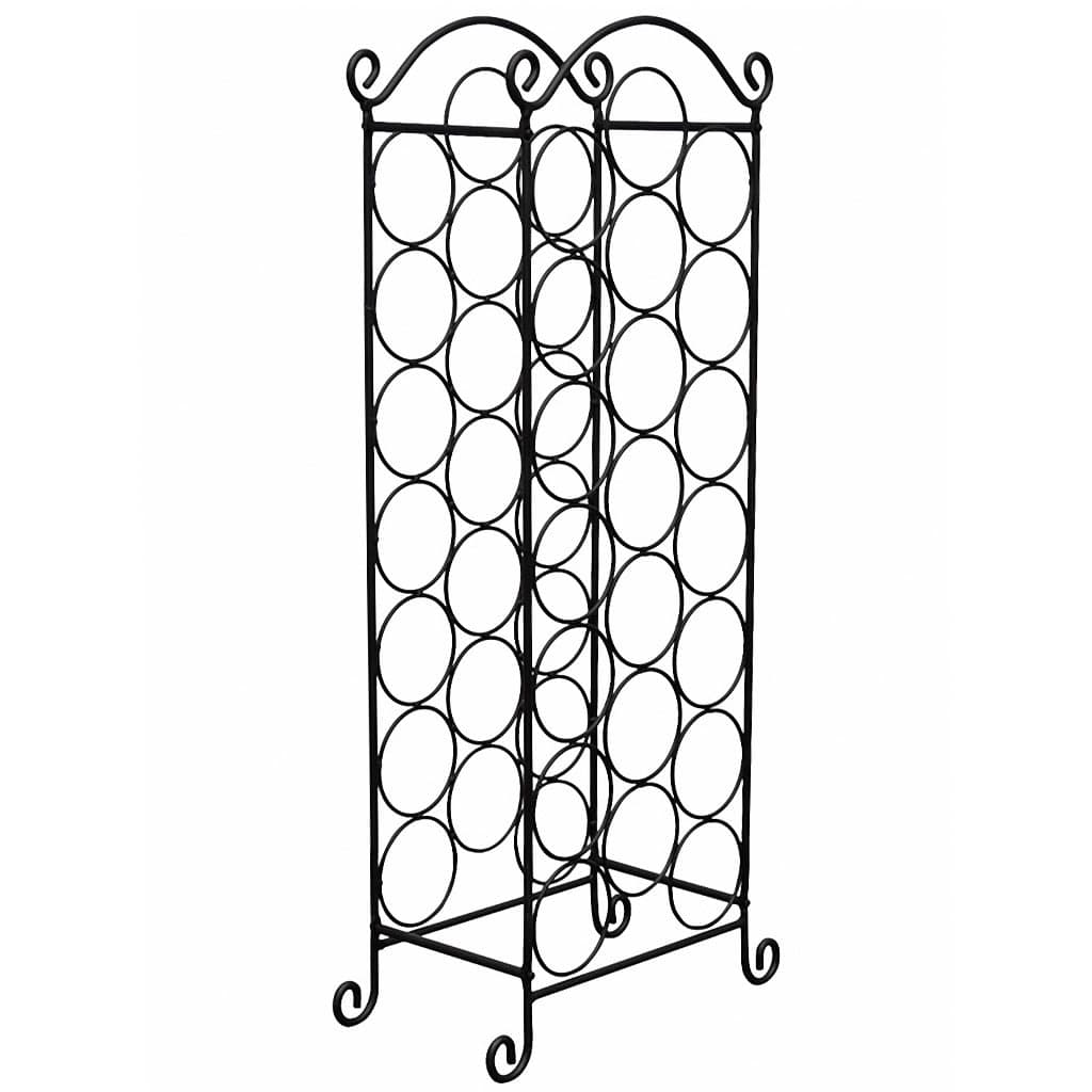 vidaXL Flaschenregal für 21 Flaschen Metall