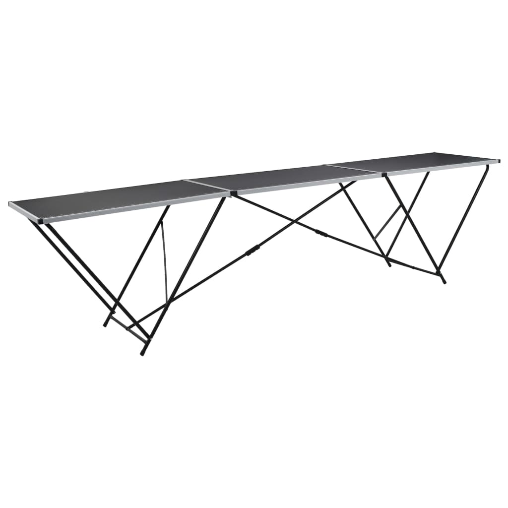 vidaXL Tapeziertisch Klappbar MDF und Aluminium 300×60×78 cm