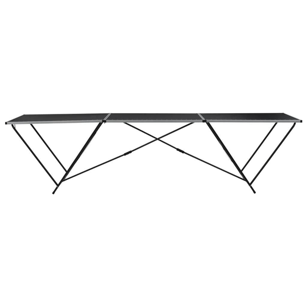 vidaXL Tapeziertisch Klappbar MDF und Aluminium 300×60×78 cm