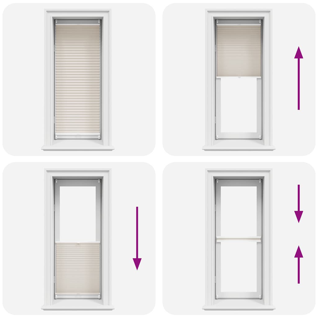 vidaXL Plissee Rollo Jalousie Plisseerollo 50x150cm Creme