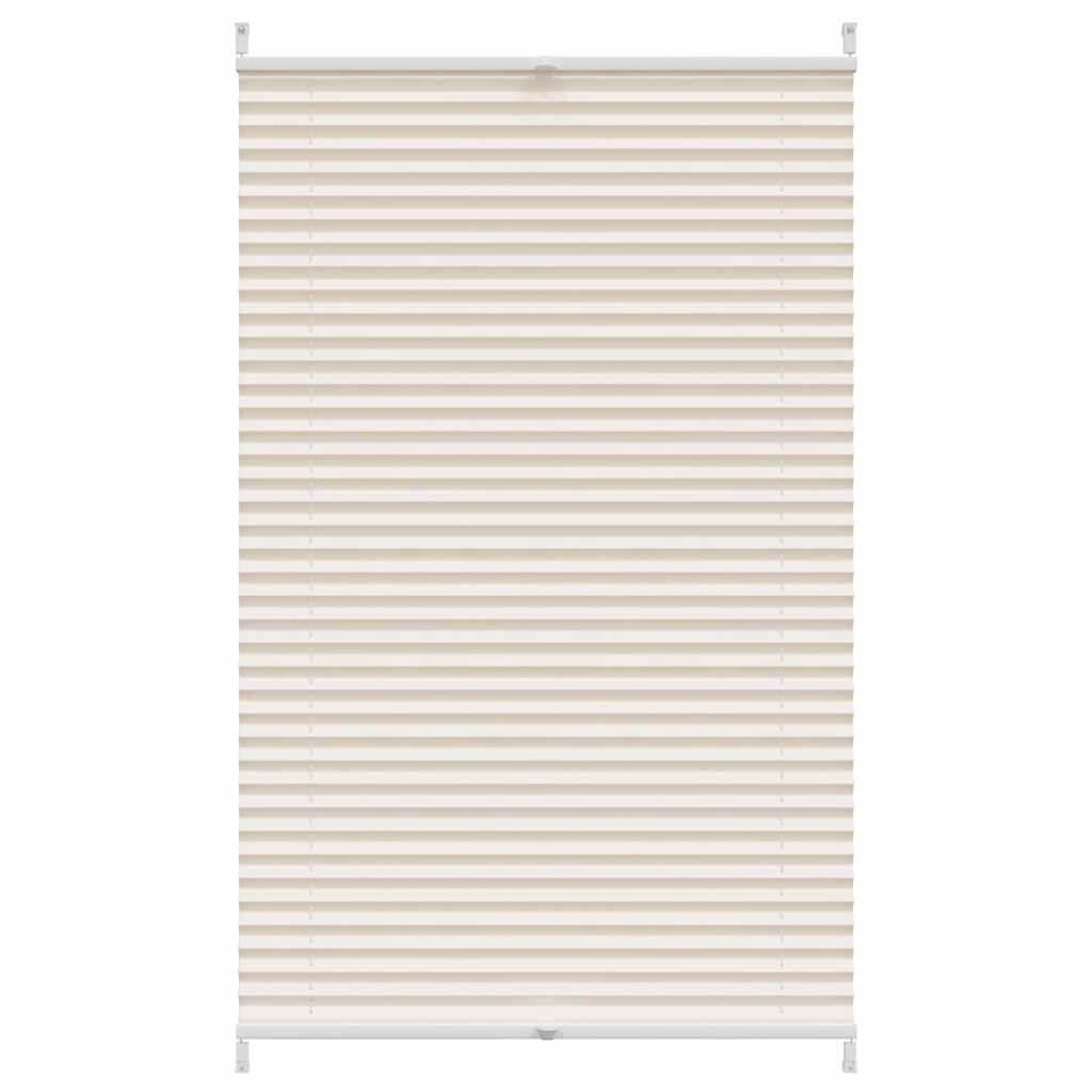 Plissee Faltrollo Rollo Jalousie klemmen 90x125cm Creme