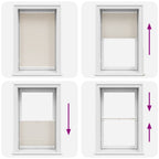 Plissee Faltrollo Rollo Jalousie klemmen 90x125cm Creme