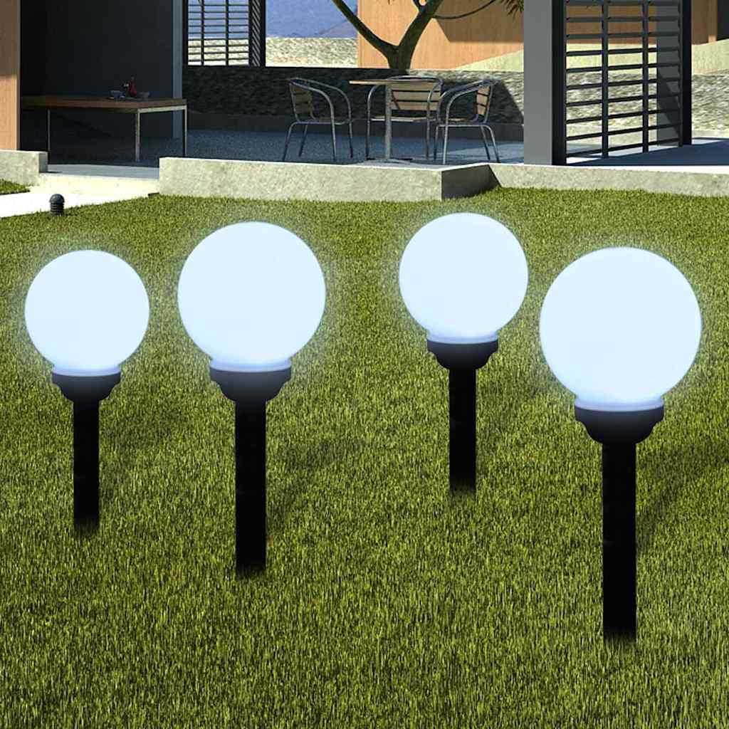 vidaXL Wegeleuchten 4 Stk. LED 15 cm mit Erdspieß