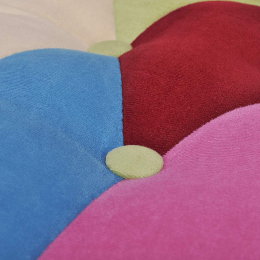 vidaXL Französischer Stuhl mit Patchwork-Design Stoff
