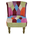 vidaXL Französische Stühle 2 Stk. Patchwork-Design Stoff