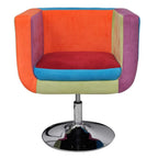 vidaXL Würfel-Sessel mit Patchwork-Design Stoff