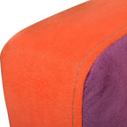 vidaXL Würfel-Sessel mit Patchwork-Design Stoff