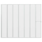 Duschwand 140 x 168 cm 7 Paneele Faltbar mit Handtuchhalter