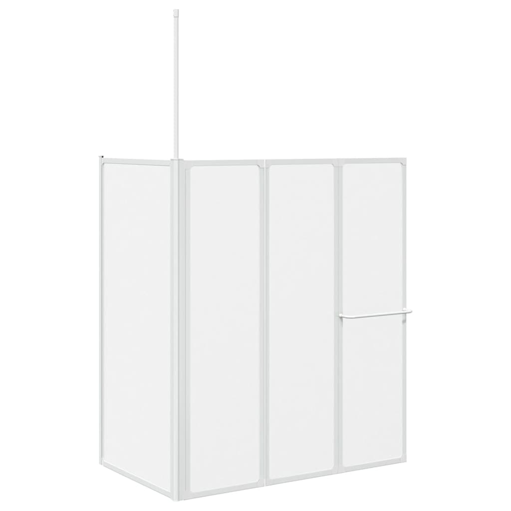 vidaXL Duschwand L-Form 70x120x137 cm 4-teilig Faltbar