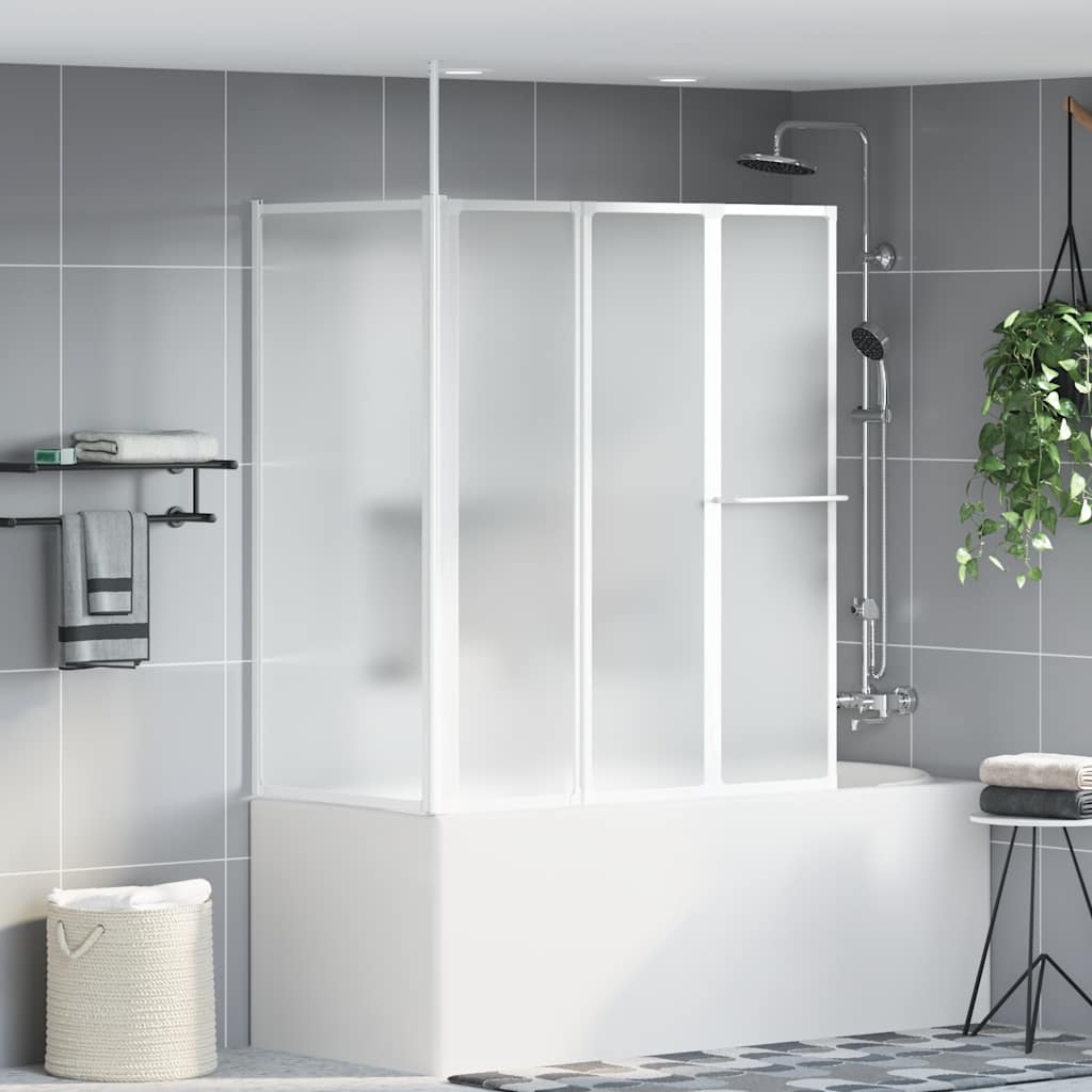 vidaXL Duschwand L-Form 70x120x137 cm 4-teilig Faltbar
