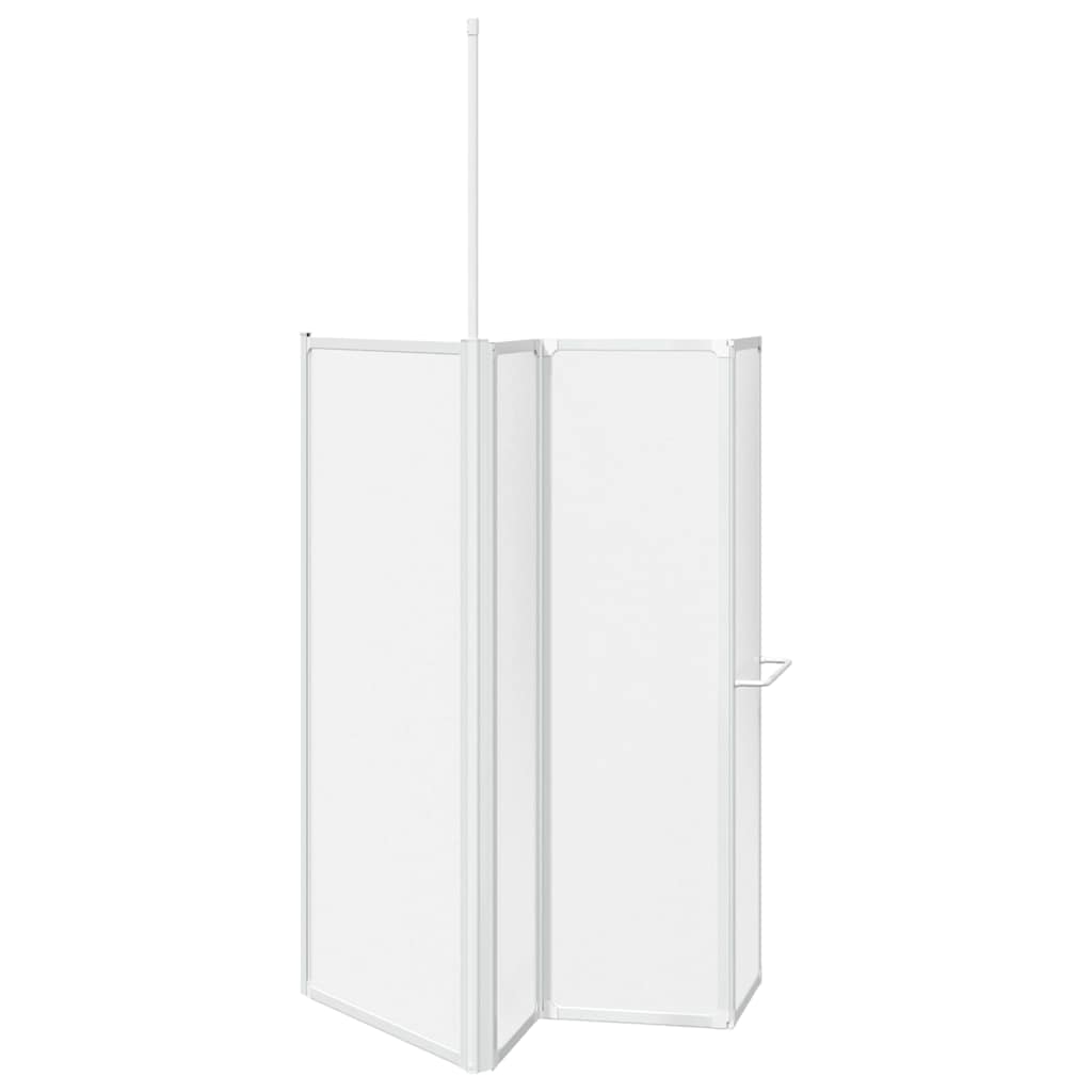 vidaXL Duschwand L-Form 70x120x137 cm 4-teilig Faltbar