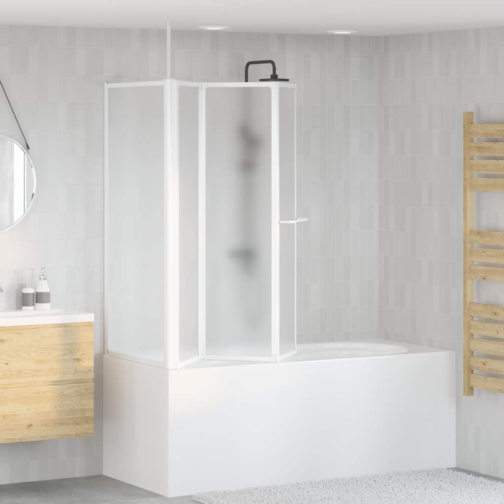 vidaXL Duschwand L-Form 70x120x137 cm 4-teilig Faltbar