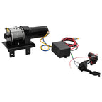 vidaXL Elektrische Seilwinde + Montageplatte Rollenführung 1360 kg 12V