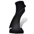 vidaXL Schmuckbüste Flanell Schwarz 9x8,5x15 cm 4 Stk.
