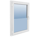 vidaXL Fensterfolie Matt Grau 0,9x5 m PVC