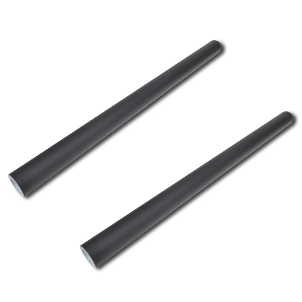 vidaXL Wandaufkleber Kreidetafel 0,45x2 m 2 Rollen mit Kreiden