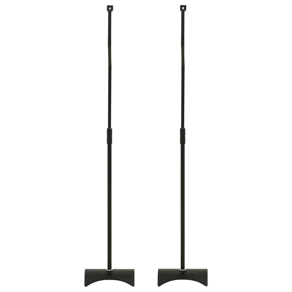 vidaXL Universal-Lautsprecherständer 2 Stk. Schwarz