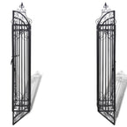 vidaXL Zierendes Gartentor Schmiedeeisen 122×20,5×134 cm