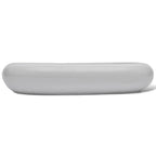 Keramik Waschtisch Waschbecken Oval Weiß 63 x 42 cm