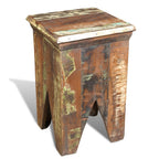 vidaXL Hocker Altholz Massivholz