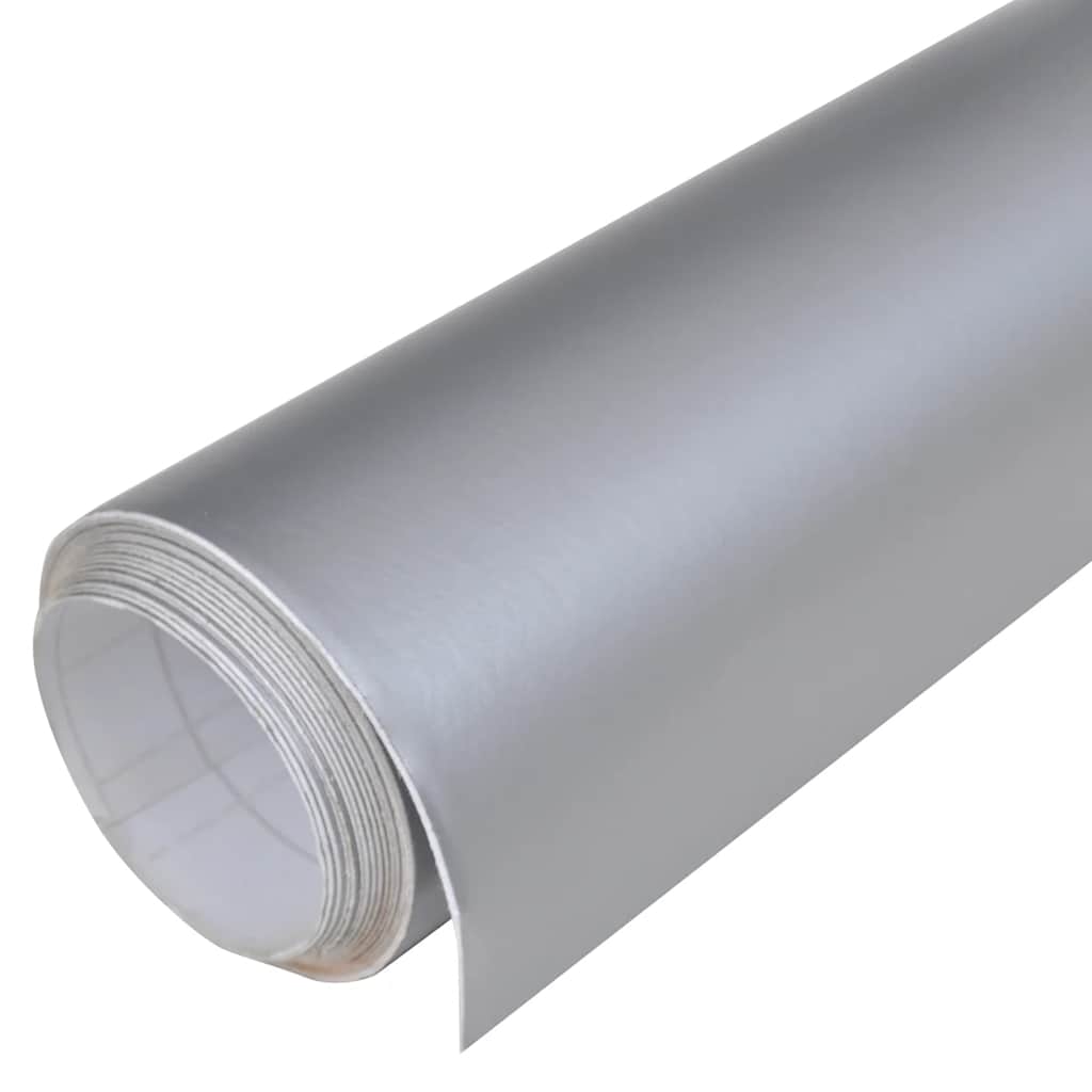 Autofolie Matt Silbern 200x152 cm Wasserdicht Blasenfrei
