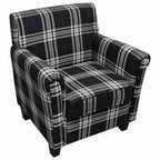 vidaXL Sessel mit Sitzpolster Schwarz Stoff
