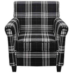 vidaXL Sessel mit Sitzpolster Schwarz Stoff