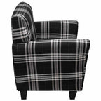 vidaXL Sessel mit Sitzpolster Schwarz Stoff