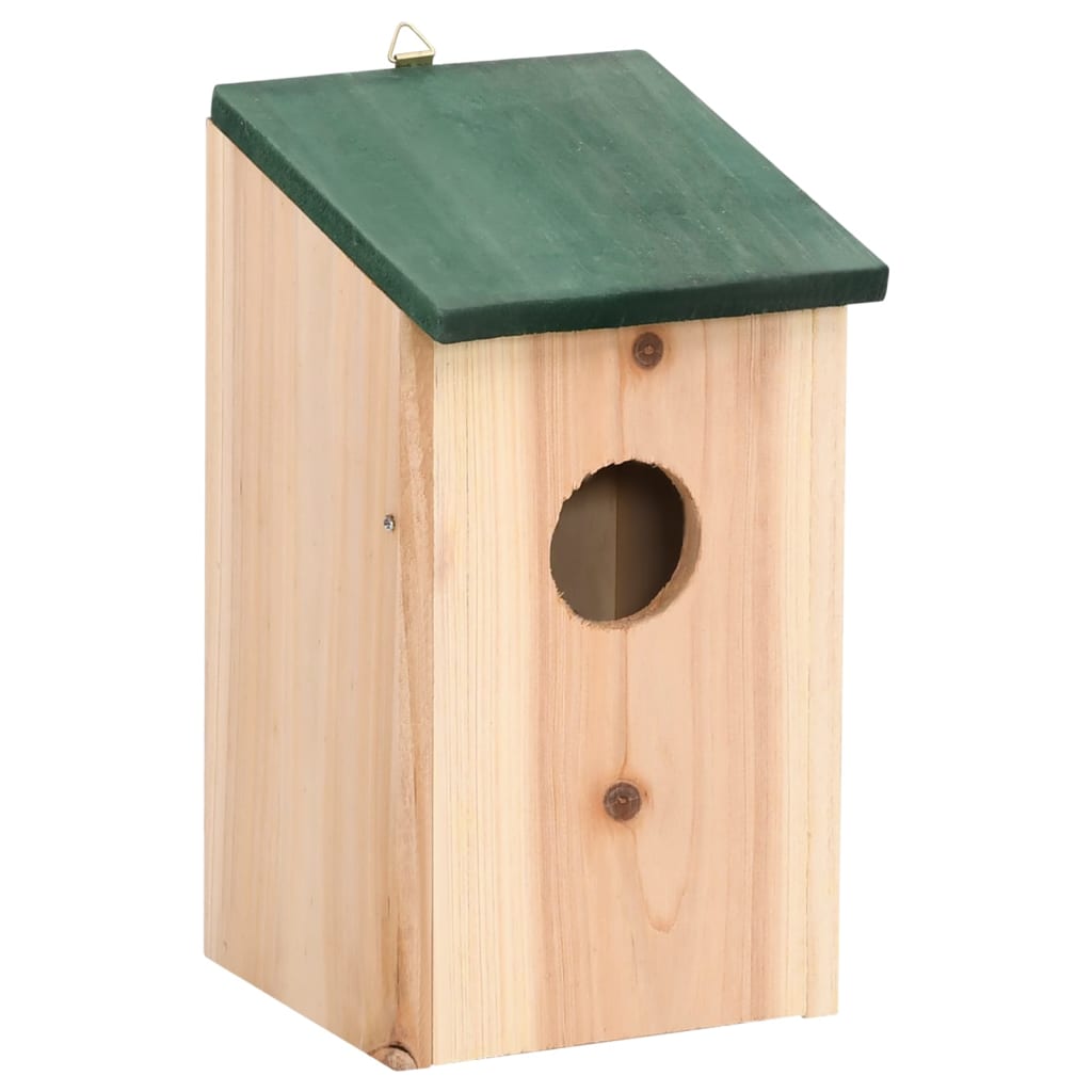 vidaXL Vogelhäuser 4 Stk. Holz 12x12x22 cm