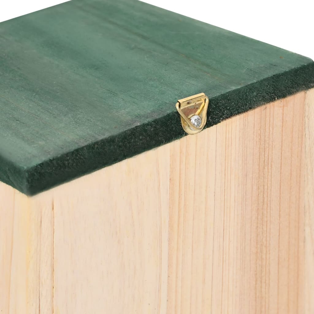 vidaXL Vogelhäuser 4 Stk. Holz 12x12x22 cm