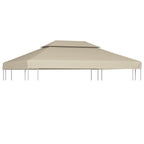 vidaXL Pavillon-Dachplane Ersatzdach 310 g/m² Beige 3×4 m