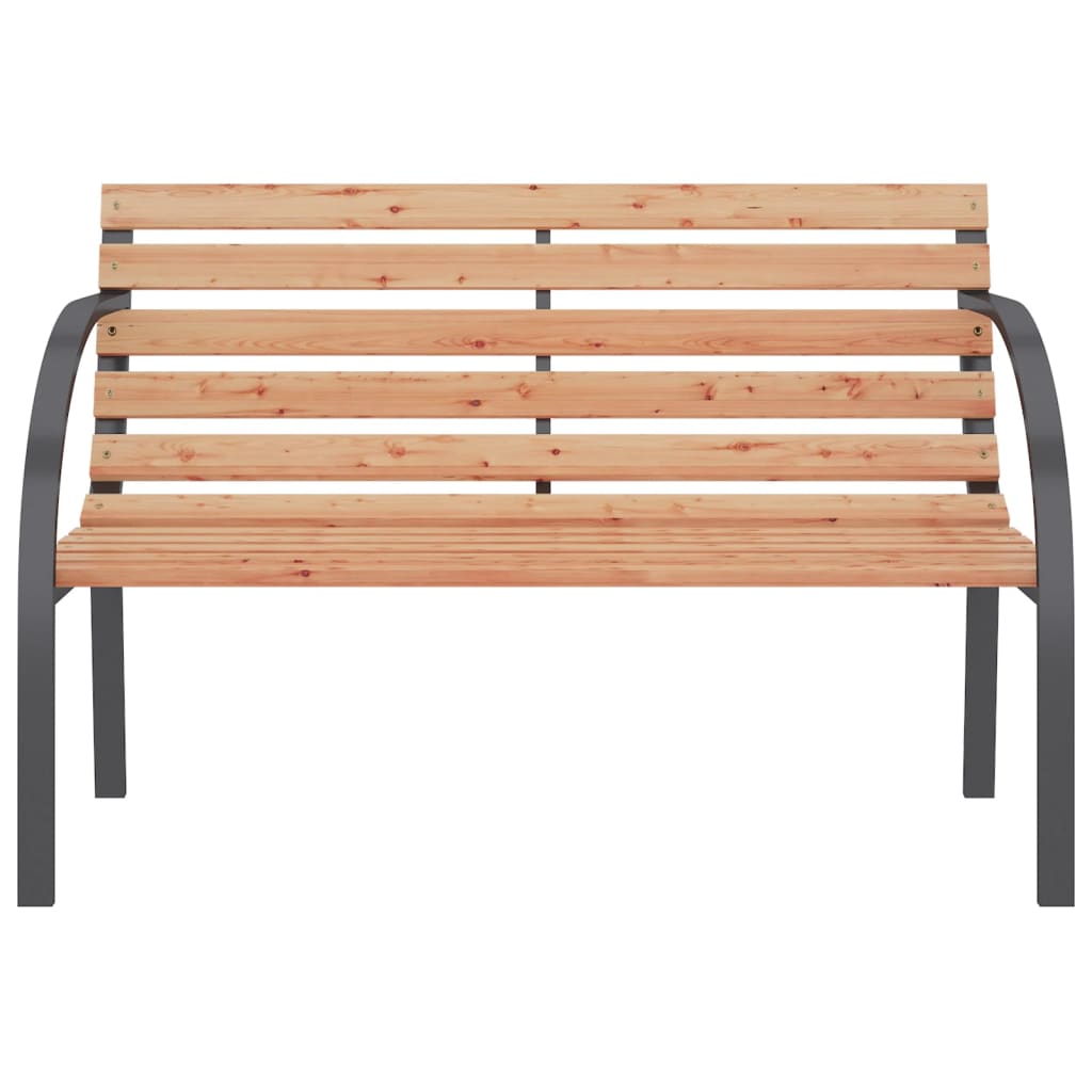 vidaXL Gartenbank 120 cm Holz und Eisen