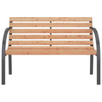 vidaXL Gartenbank 120 cm Holz und Eisen
