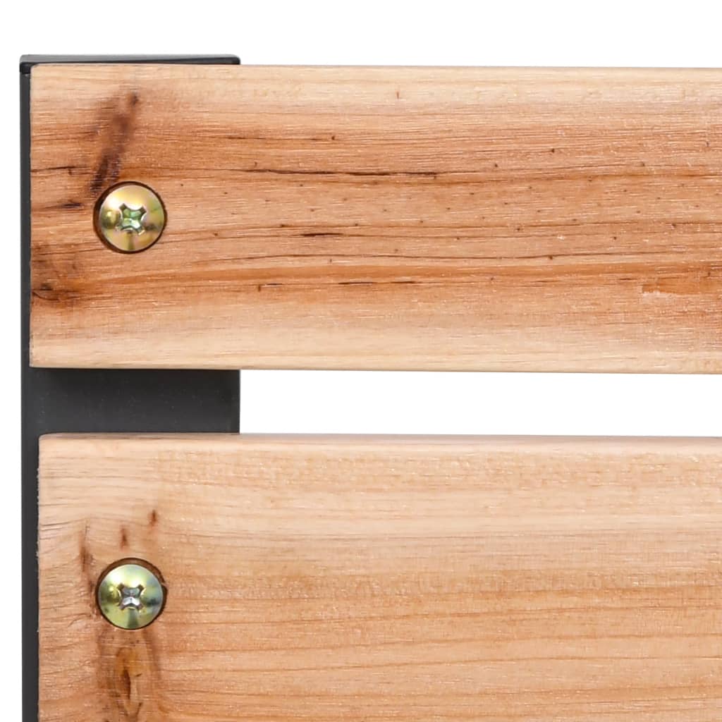 vidaXL Gartenbank 120 cm Holz und Eisen