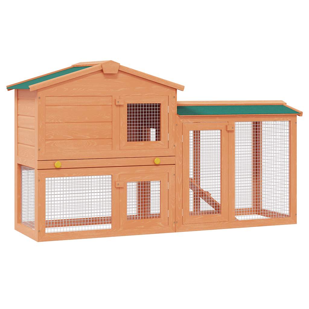 vidaXL Kaninchenstall Groß Holz