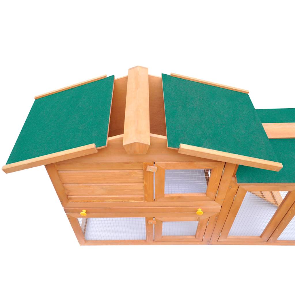 vidaXL Kaninchenstall Groß Holz