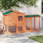 vidaXL Kaninchenstall Groß Holz