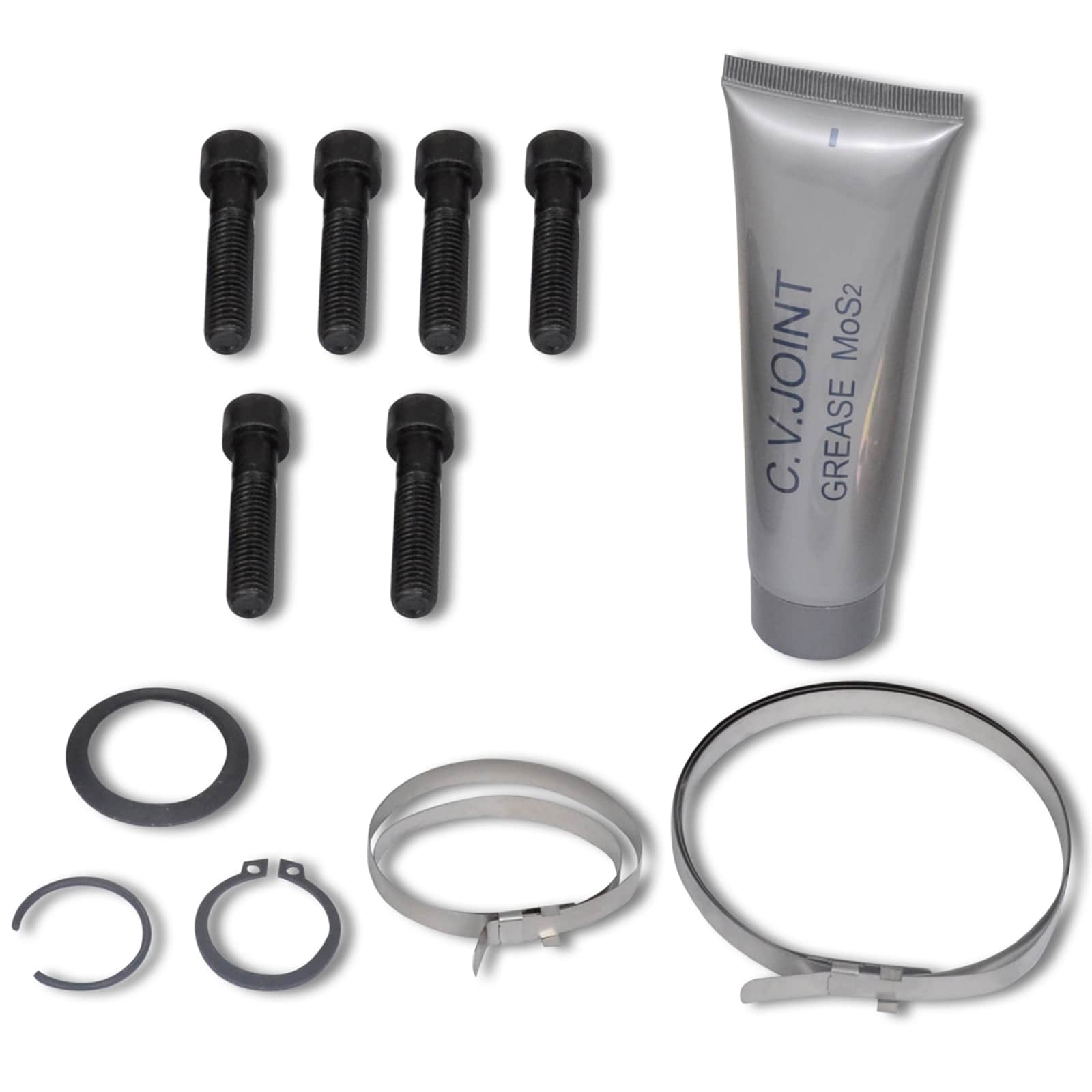 vidaXL Wellen Set Schwarz Metall