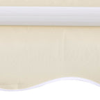 vidaXL Markisenbespannung Canvas Creme 3 x 2,5 m (ohne Rahmen)