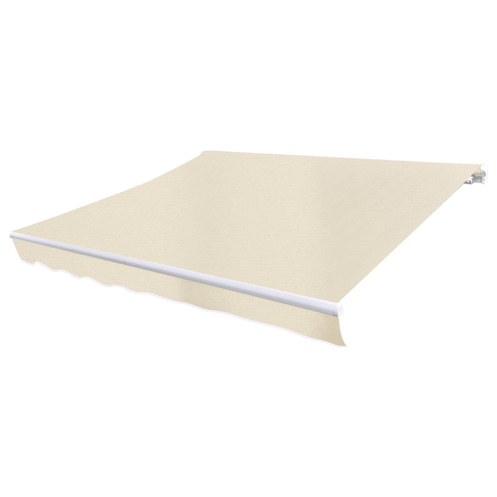 vidaXL Markisenbespannung Canvas Creme 3 x 2,5 m (ohne Rahmen)