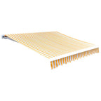 vidaXL Markisenbespannung Canvas Sonnenblumengelb & Weiß 3x2,5 m