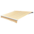 vidaXL Markisenbespannung Canvas Sonnenblumengelb & Weiß 3x2,5 m