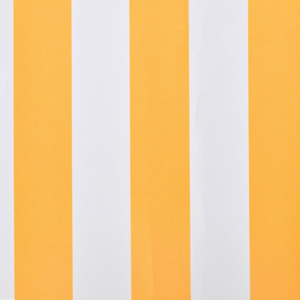 vidaXL Markisenbespannung Canvas Sonnenblumengelb & Weiß 3x2,5 m
