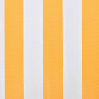 vidaXL Markisenbespannung Canvas Sonnenblumengelb & Weiß 3x2,5 m