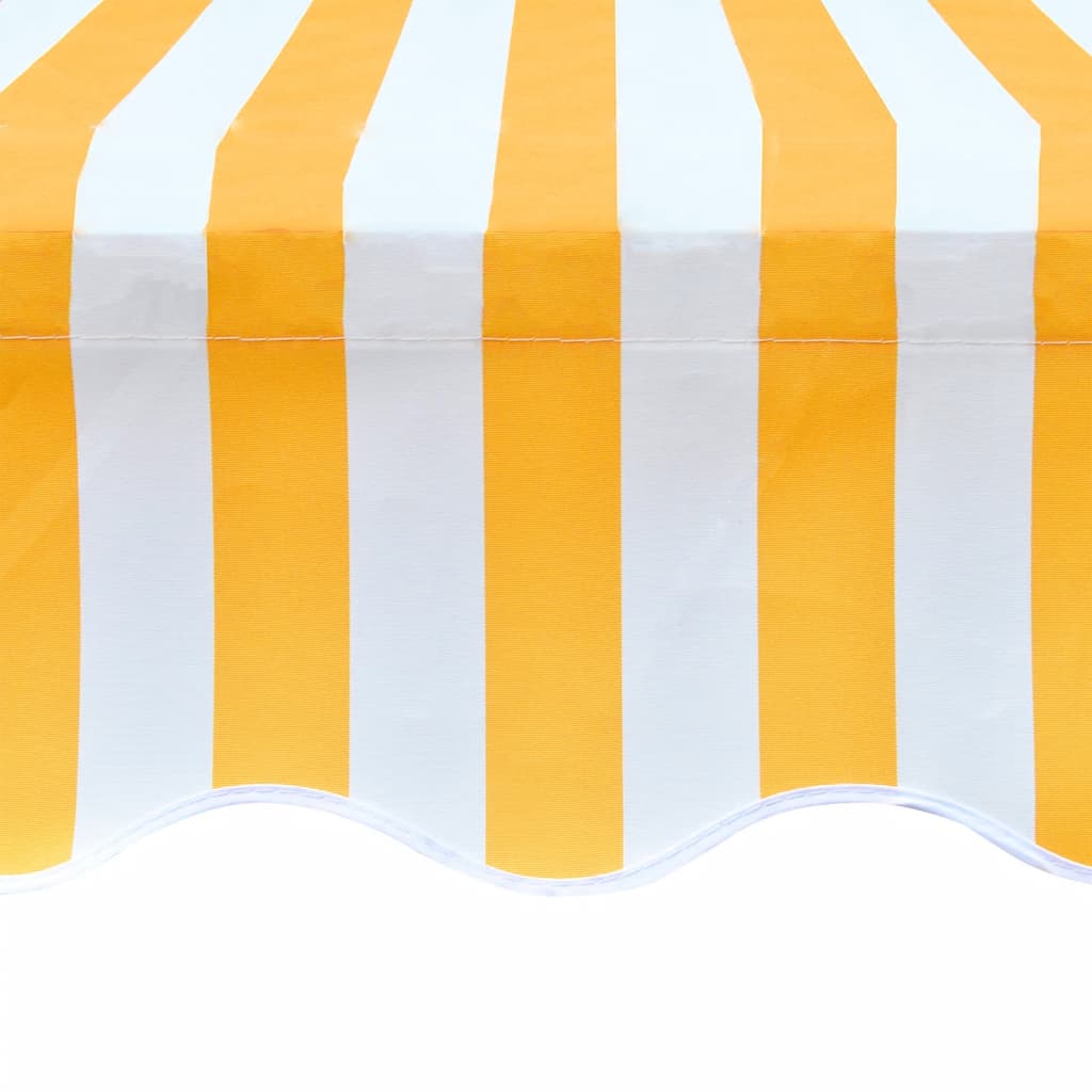 vidaXL Markisenbespannung Canvas Sonnenblumengelb & Weiß 3x2,5 m