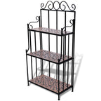 vidaXL Pflanzenständer Mosaik Terracotta