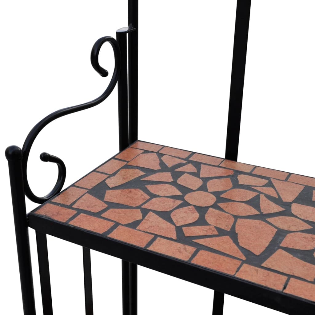 vidaXL Pflanzenständer Mosaik Terracotta
