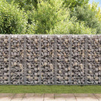 vidaXL Steinkorb Gabione mit Deckeln Verzinkter Draht 100×30×30 cm