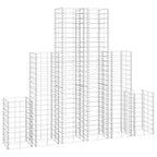vidaXL Gabionen-Set 6-tlg. Verzinkter Draht